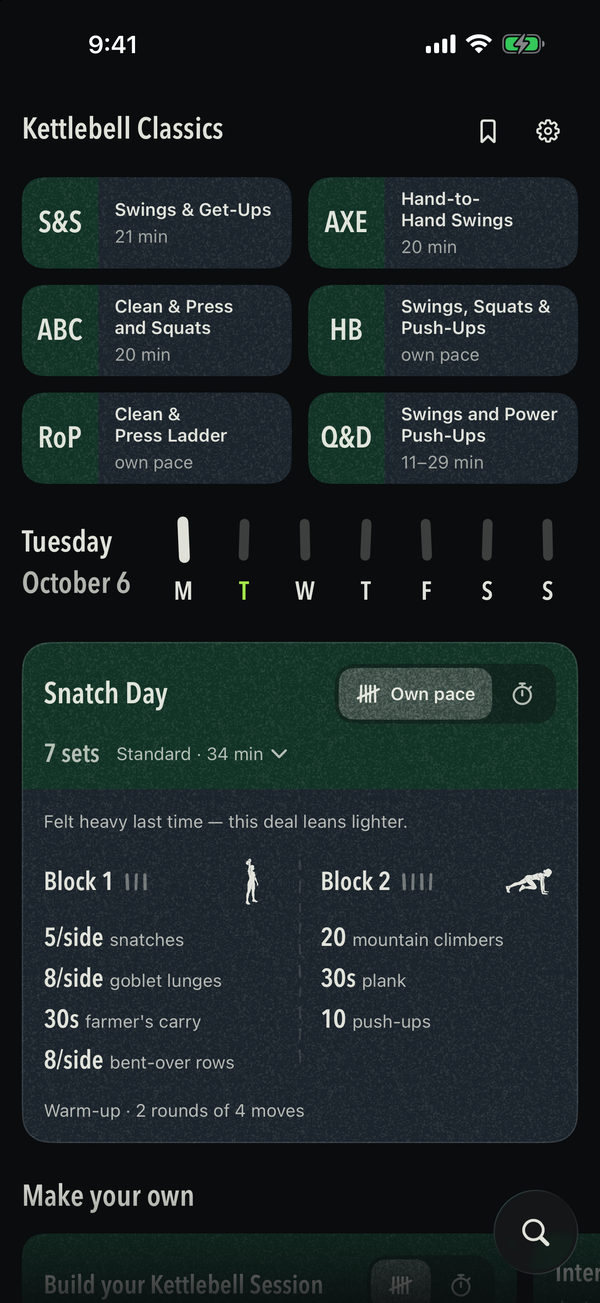 Today’s Practice, dealt fresh each morning